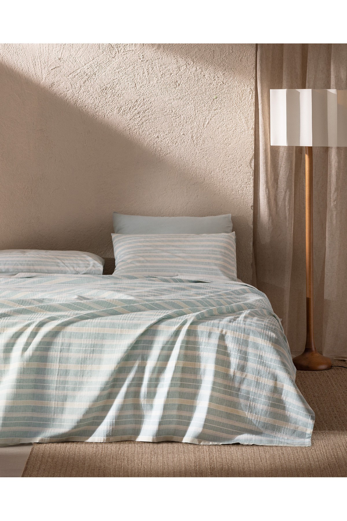 Darvell Tek Kişilik Ecocell Baskılı Pike Takımı