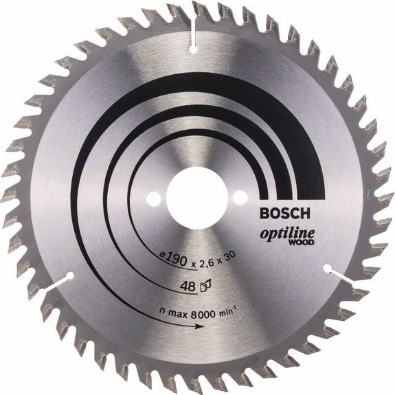 BOSCH Optiline Wood 190 x 30 Mm 48 Diş 2608640617