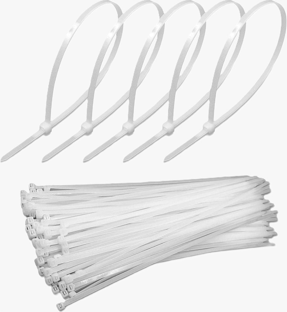 Tork Kablo Bağı Cırt Kelepçe 2,5MMX200MM Beyaz 100 'lü Paket