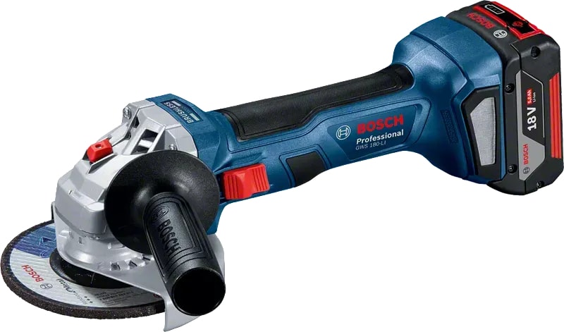 BOSCH Professional GWS 180-LI 4.0 Ah Tek Akülü Taşlama Makinesi - 06019H9025