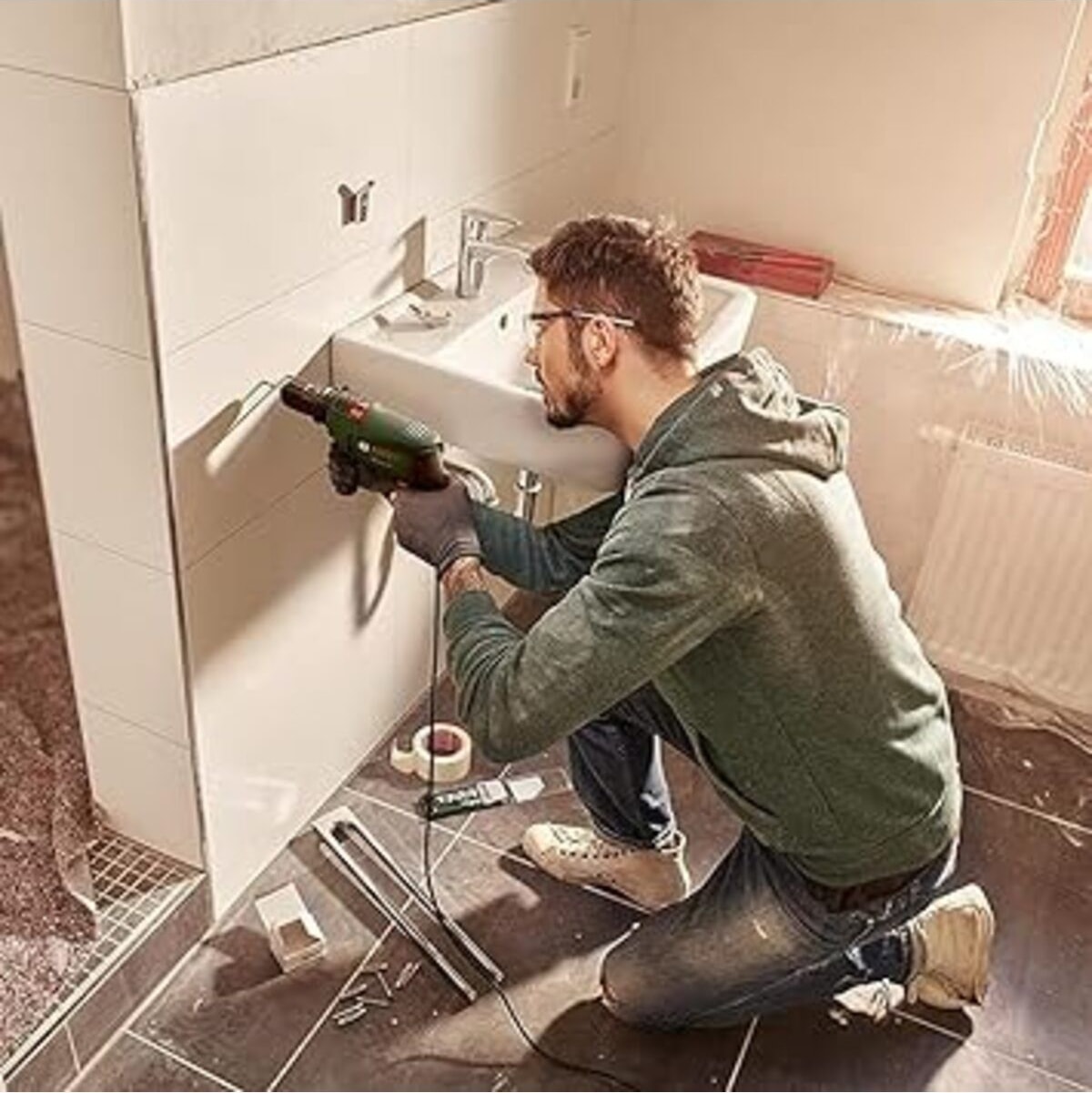 Darbeli Matkap Easyımpact 600, 600 W, Takım Çantası Dahil, Elektronik Hız Kontrolü, Ergonomik