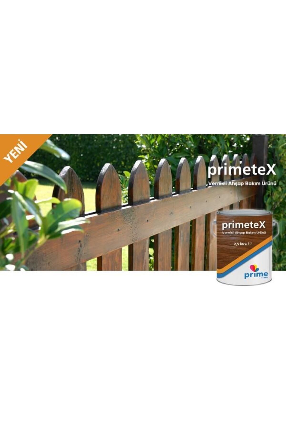 Primetex Solvent Bazlı Yarı Şeffaf Vernikli Ahşap Koruyucu 2,5 LT KOYU CEVİZ