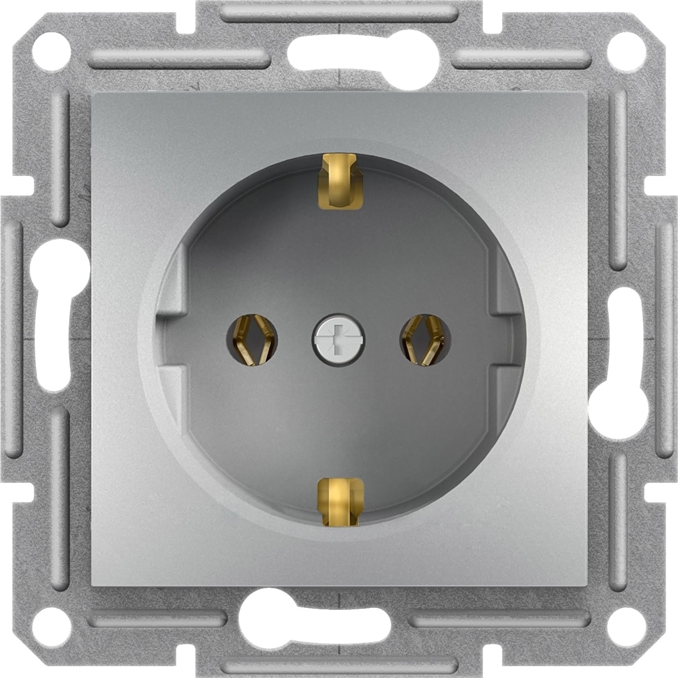 Asfora Alüminyum Çerçevesiz Çocuk Korumalı Priz