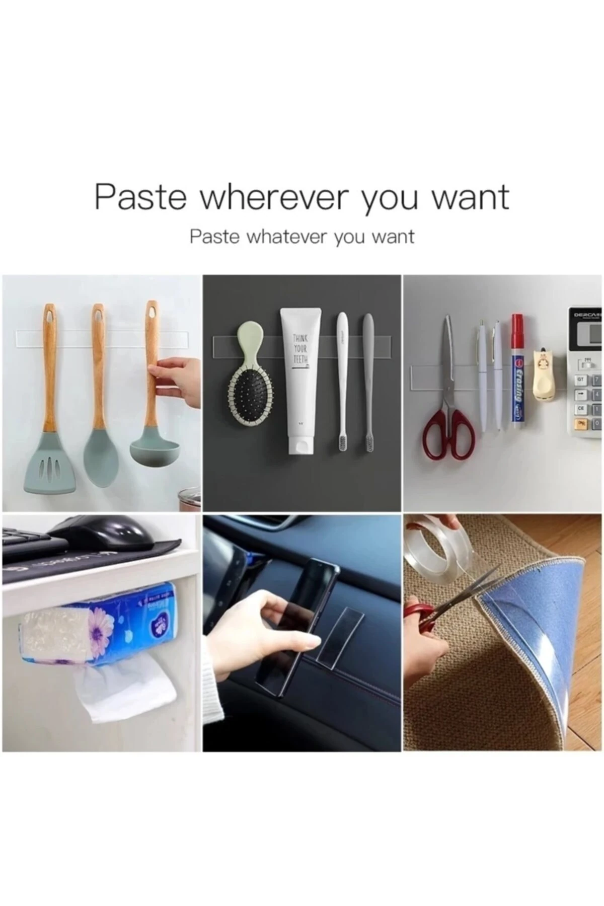 3 Metre Yüksek Mukavemetli Çift Taraflı Doku Bandı Bant-nano Teknolojili-süper Güçlü Bant