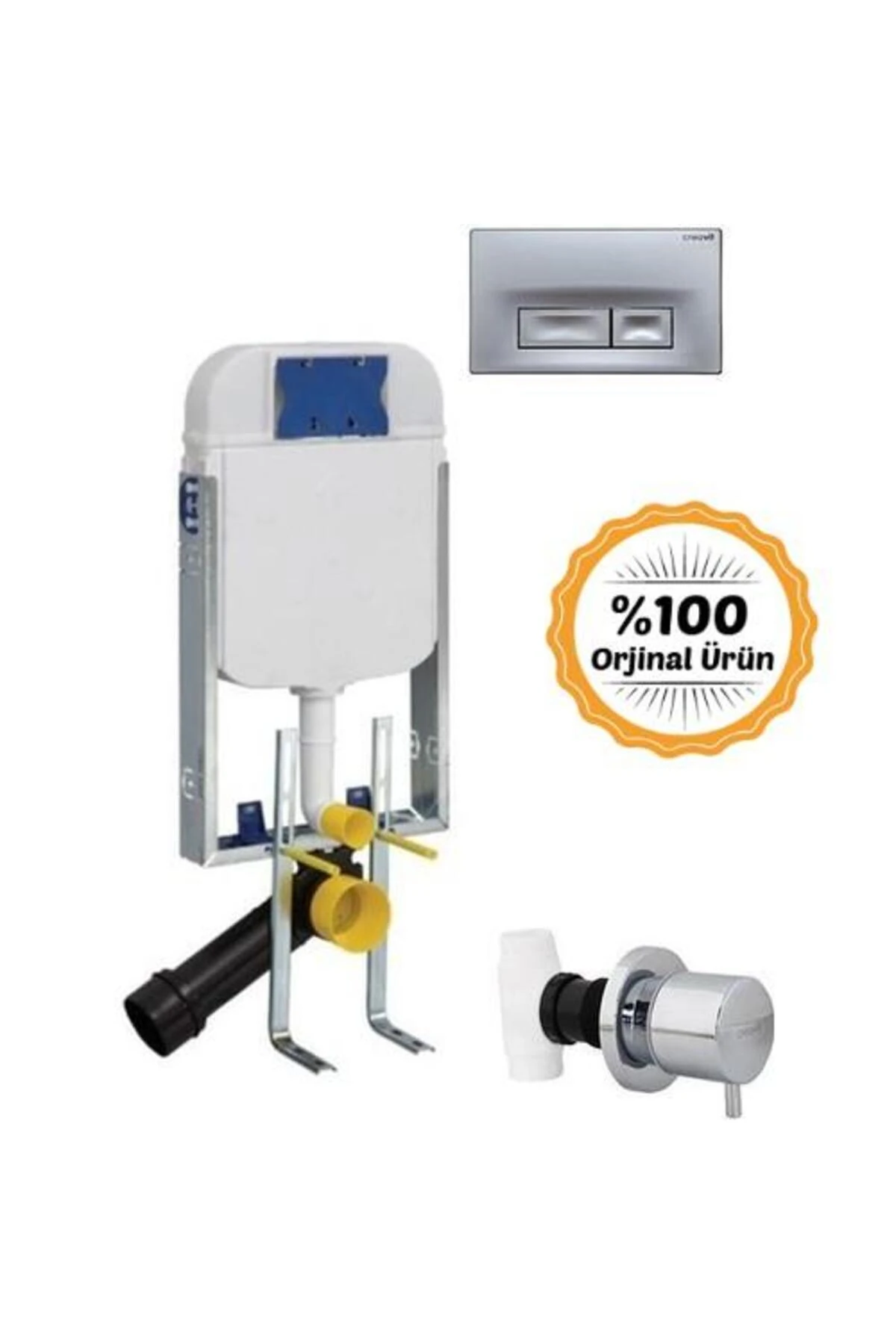 GR5001 Asma Klozet Gömme Rezervuarı 3 LÜ SET