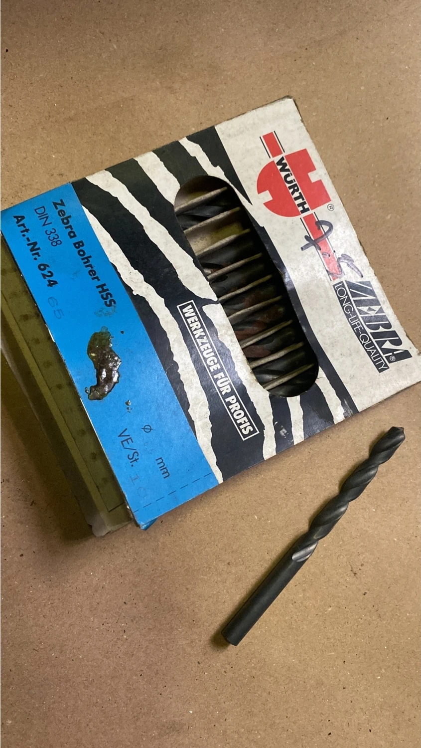 Zebra Matkap Ucu 7.5 mm Hss Demir Çelik Metal Aliminyum 1 Adet