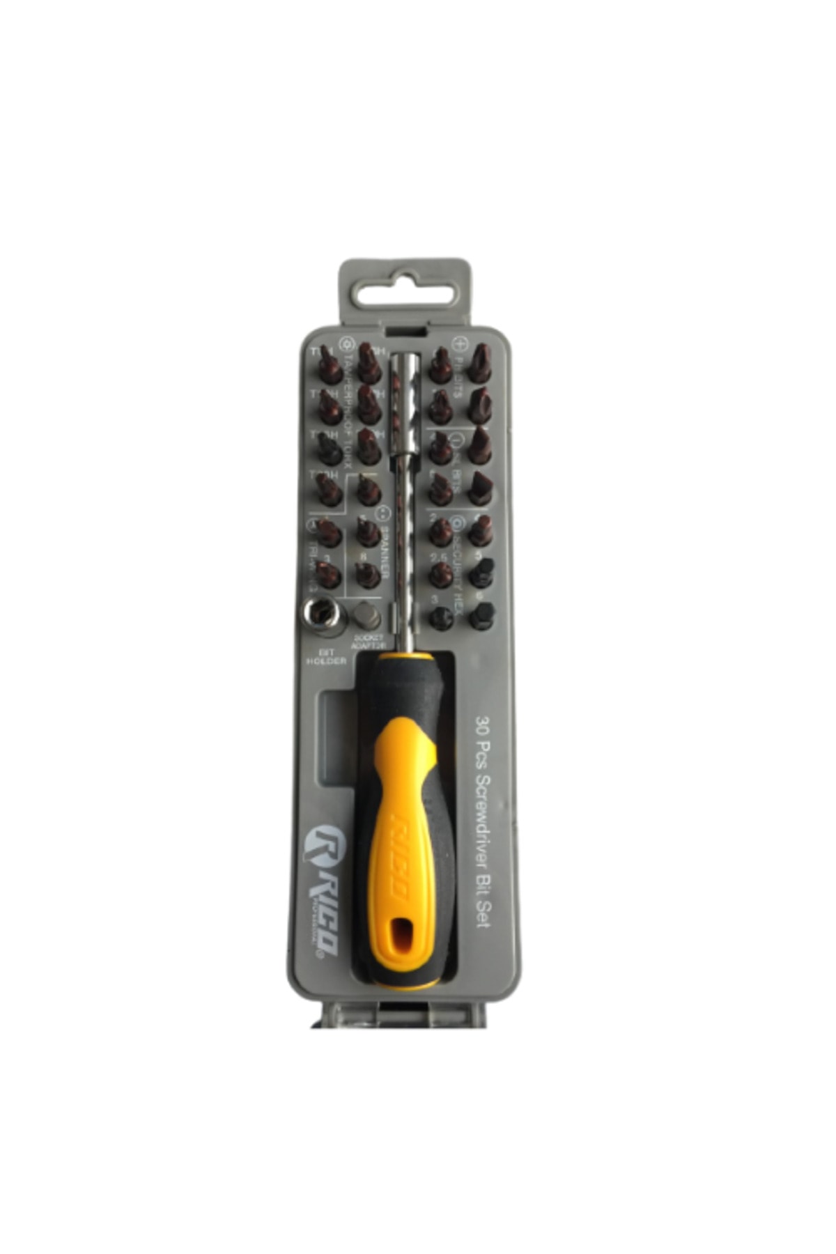 RİCO Rc-2321 Bits Seti Tornavida Uç Takımı Şeffaf 30pcs