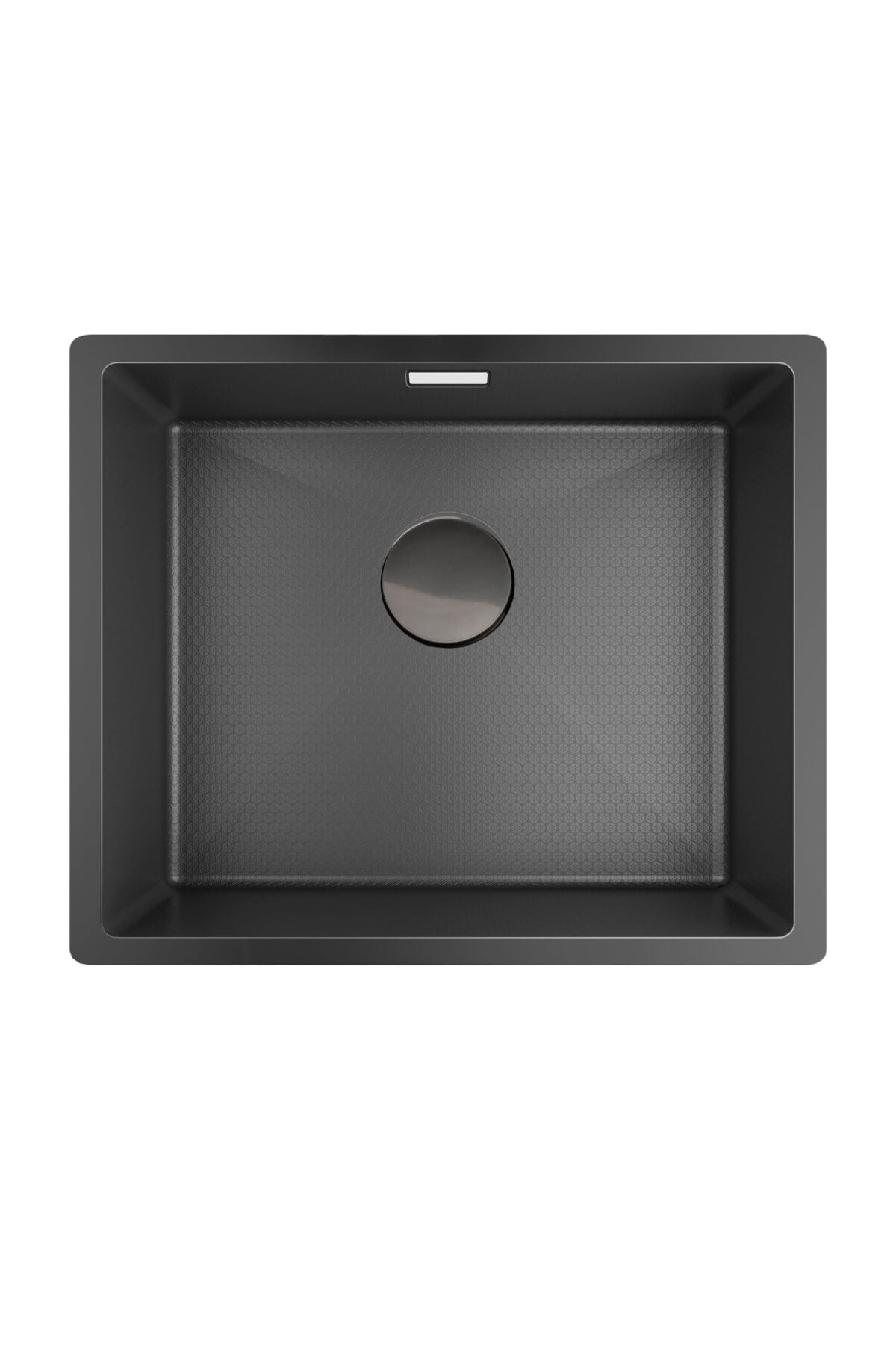 Petek Dokulu PVD Çelik (40 50 cm), Antrasit Paslanmaz Çelik Evye, Mutfak Lavabosu