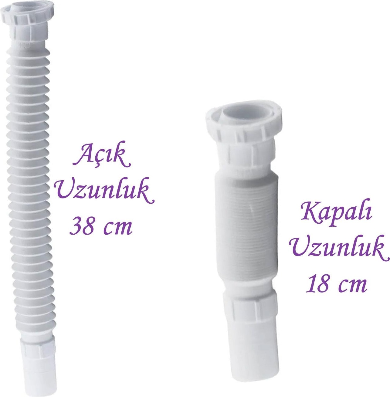 Pis Su Giderli Sökülebilir Tas'lı Çift Gider Sifon Körüklü Temizlenebilir Mutfak Banyo Lavabo Boru