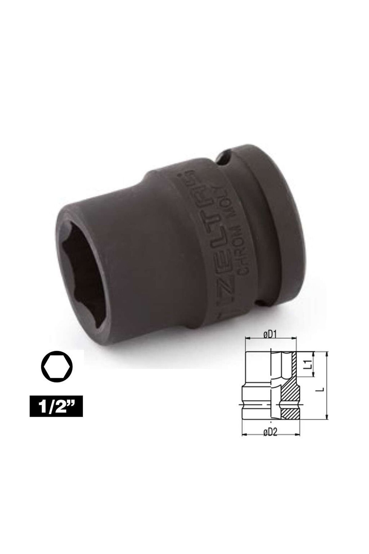 İZ.24MM HAVALI LOKMA 1/2"