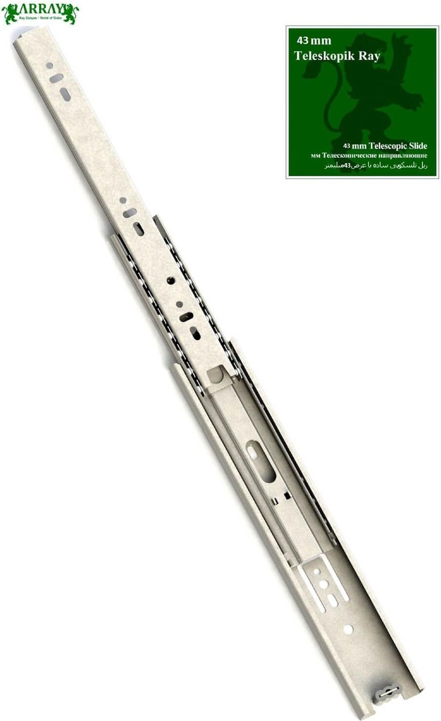 Bilyalı Teleskopik Mat Ray 43MMX30CM