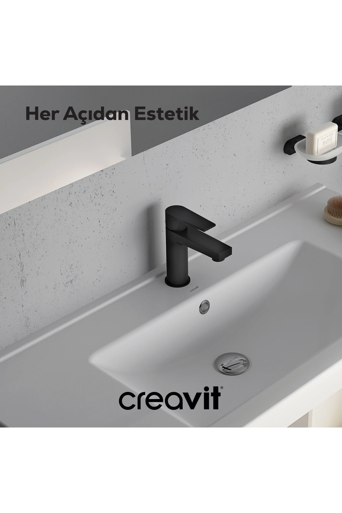 Sharp Lavabo Armatürü Mat Siyah