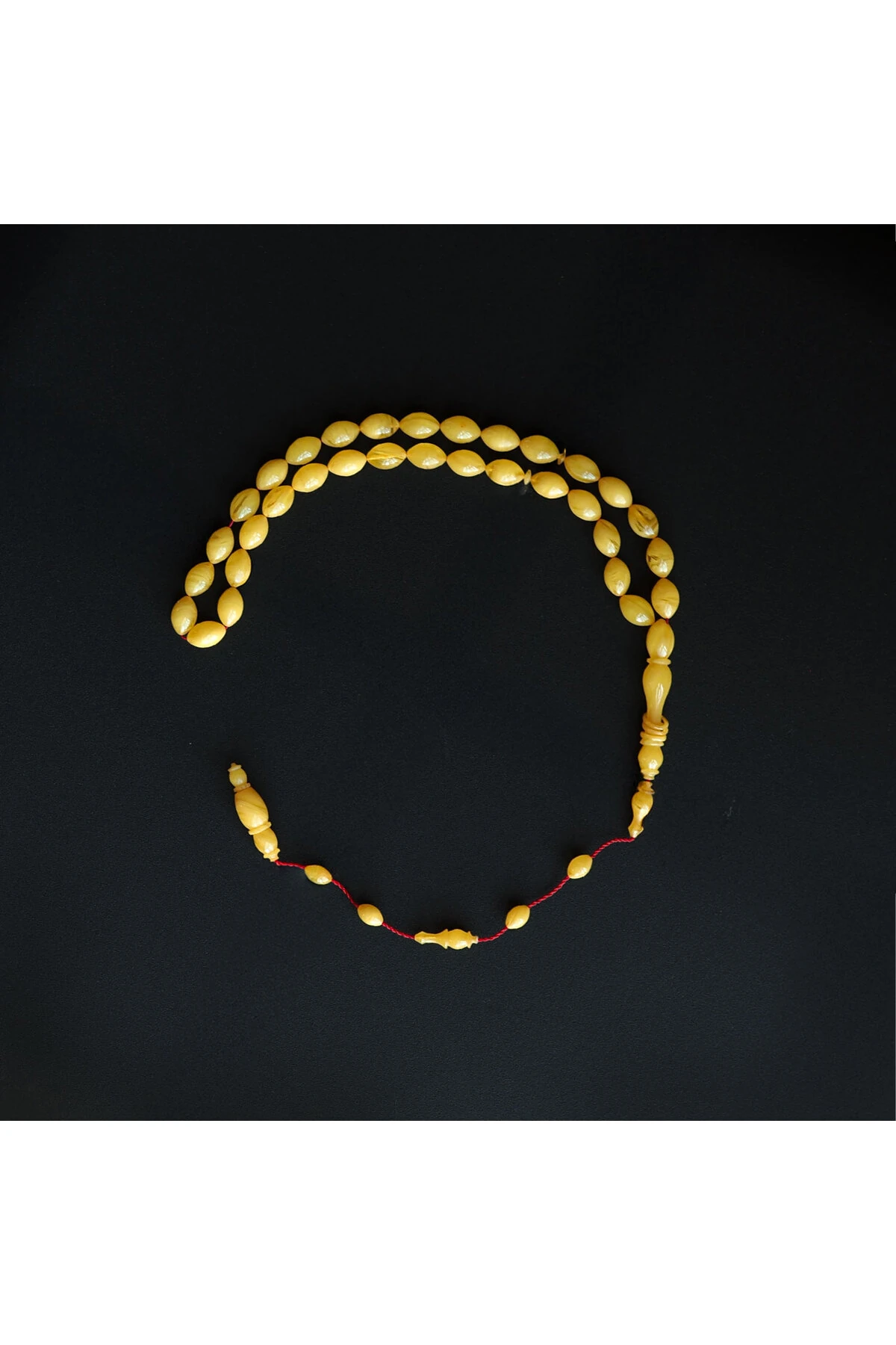 Miskevi Benzetme İmame Halka İşçilikli Halka Kehribar Tesbih – WATD009