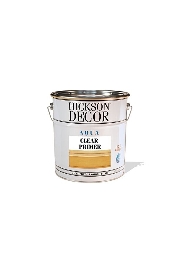 Hickson Decor Aqua Clear Primer Şeffaf Ahşap Astar - 15 lt