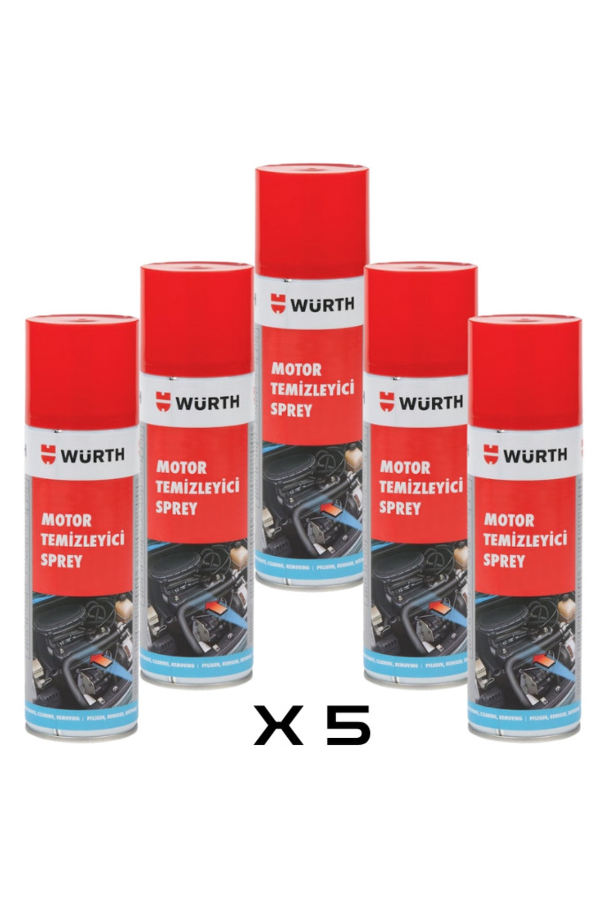 Hızlı Motor Temizleme Spreyi 500 ml x5