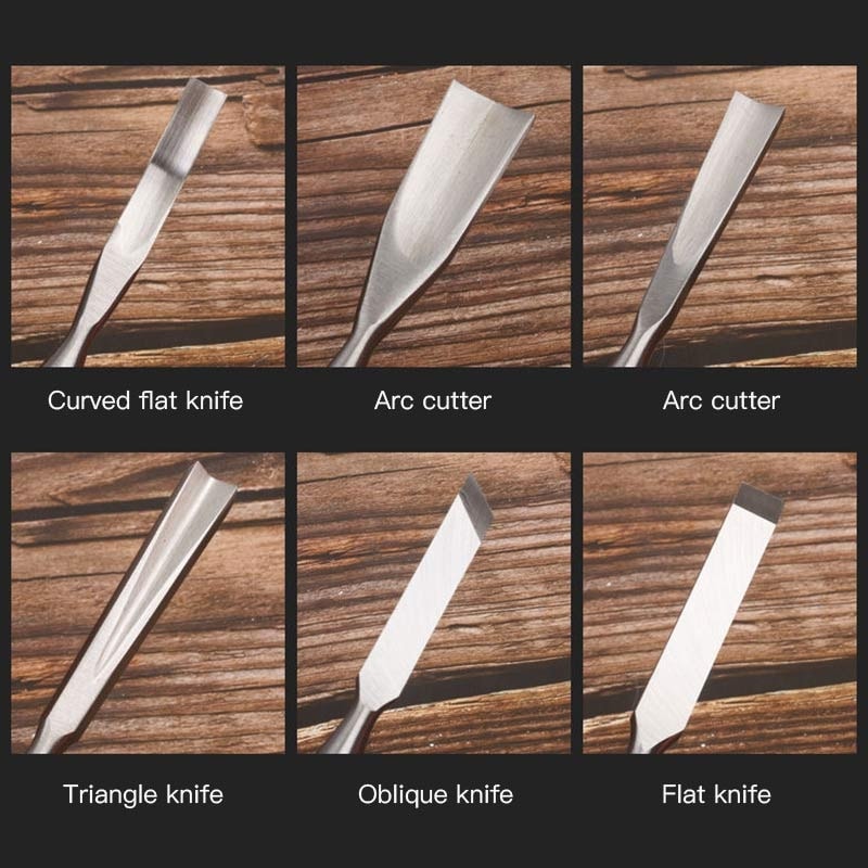 Stil 6 6-38MM Ağaç Işleme Keski Seti Yarım Daire Manuel Keskiler Ağaç Işleme Araçları Dıy Çok Fonksiyonlu Planya Marangoz Oyma Keski (Yurt Dışından)