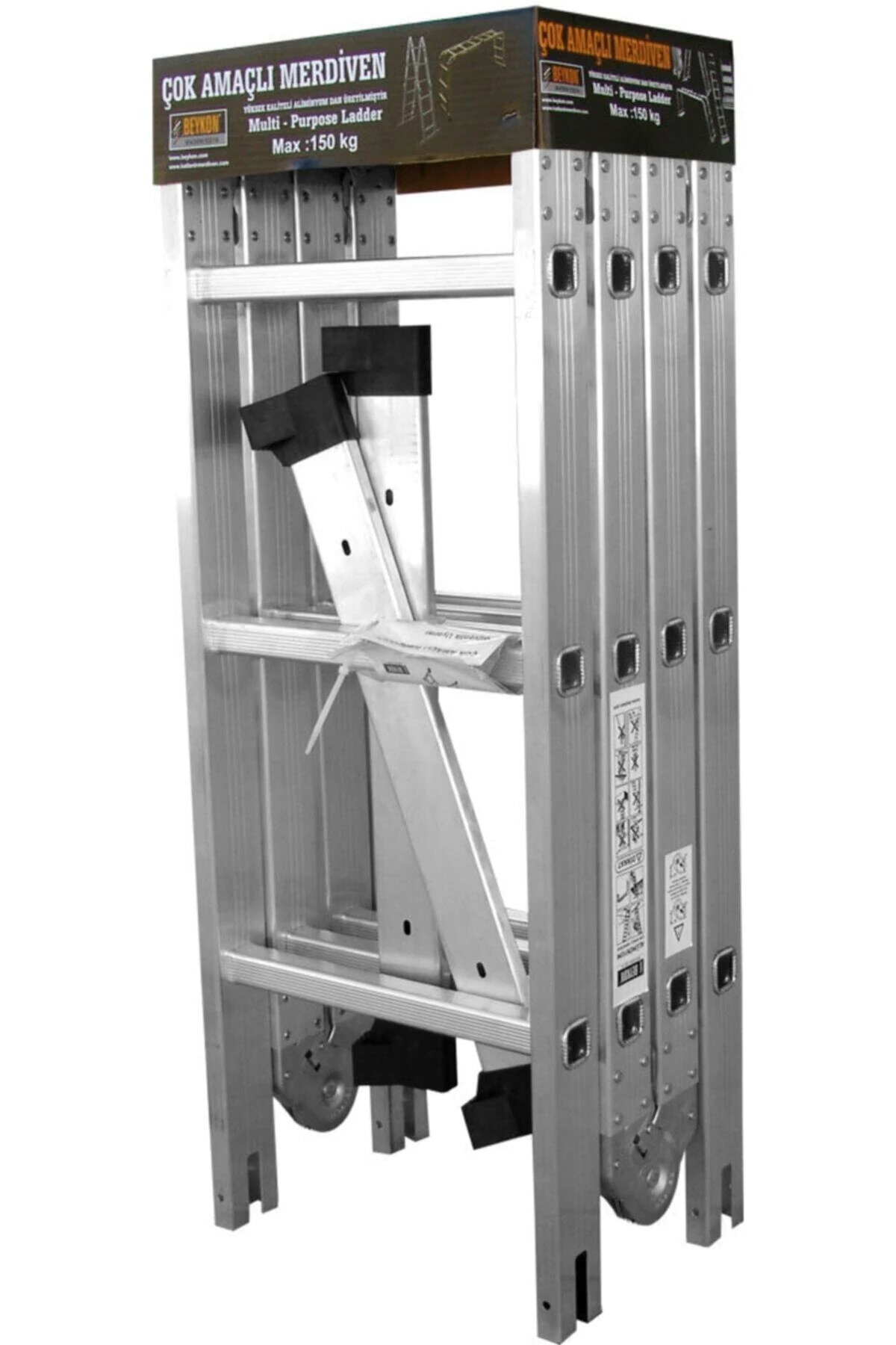 Madeni Eşya Katlanır Çok Amaçlı Merdiven 3,50 Metre 12 Basamaklı