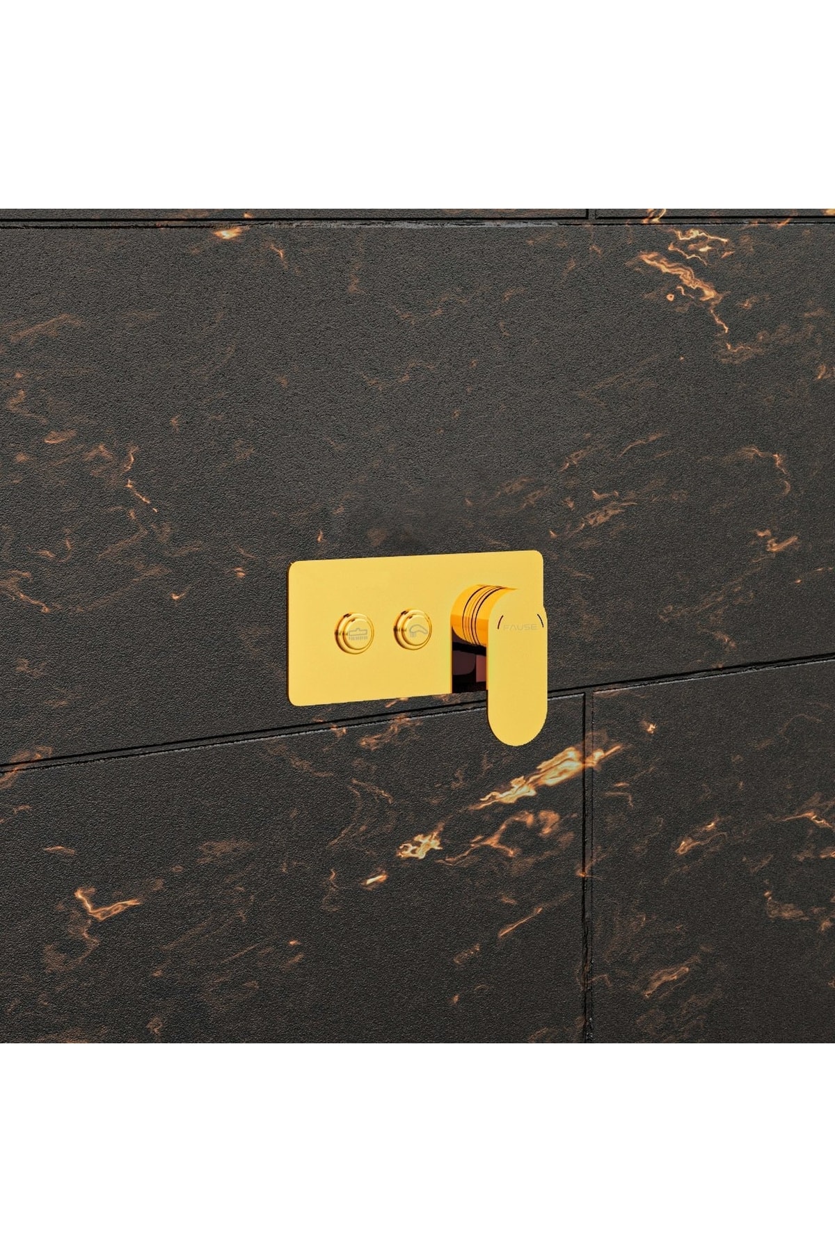 Ankastre Banyo Bataryası Comfort 2 Yönlü Gold Kab103-2g