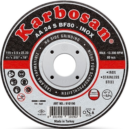 KARBOSAN Inox Kesici 180 x 1,9 x 22