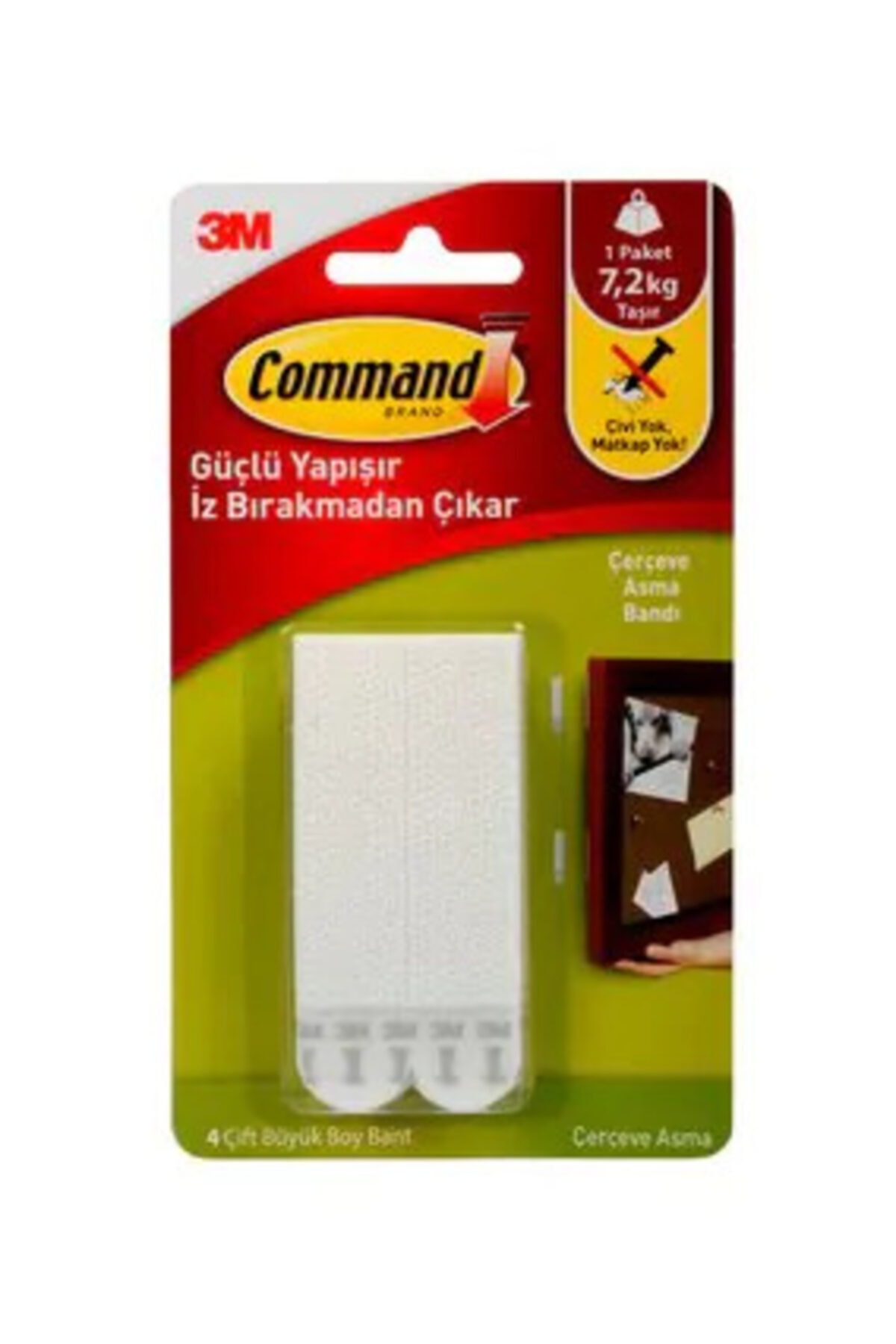 Command 17206 Büyük Boy Resim Asma Şerit Cırt Bantları