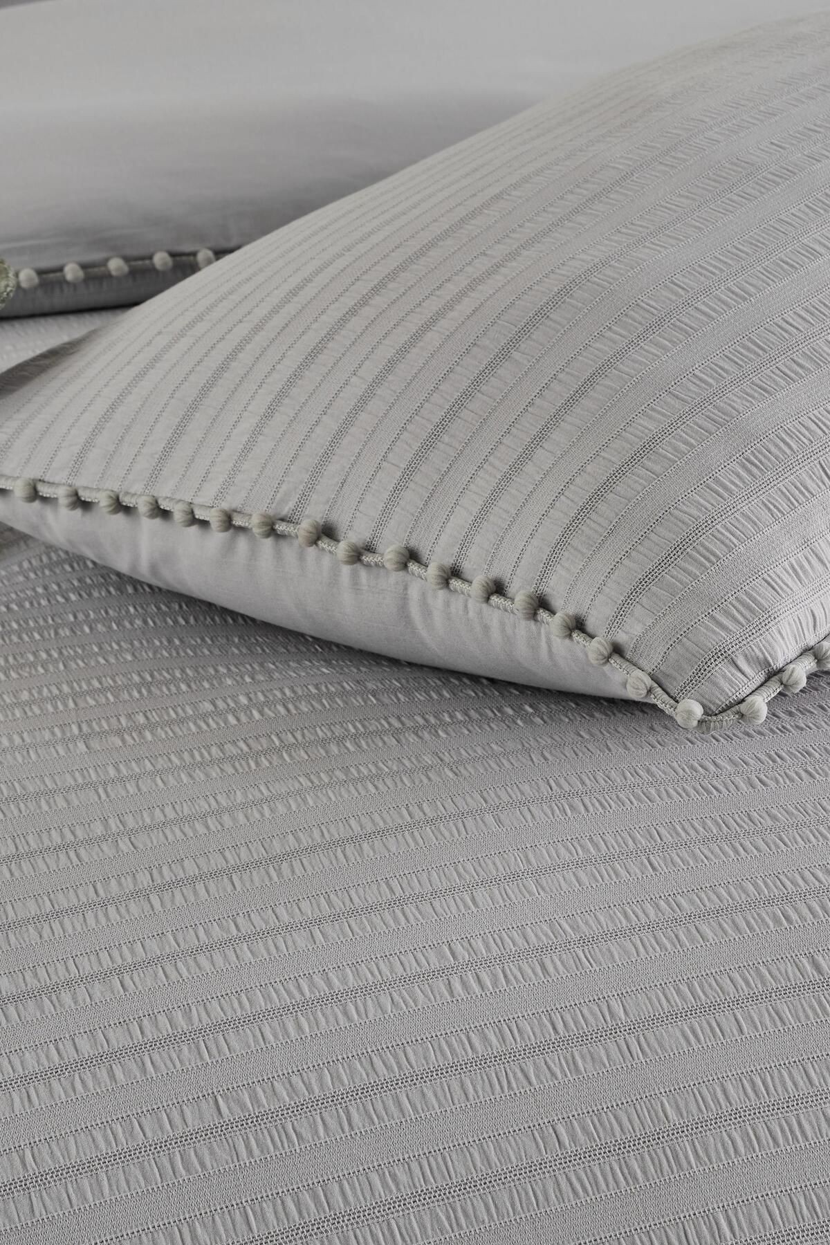 Emboss Marble Çift Kişilik Saten Nevresim Takımı