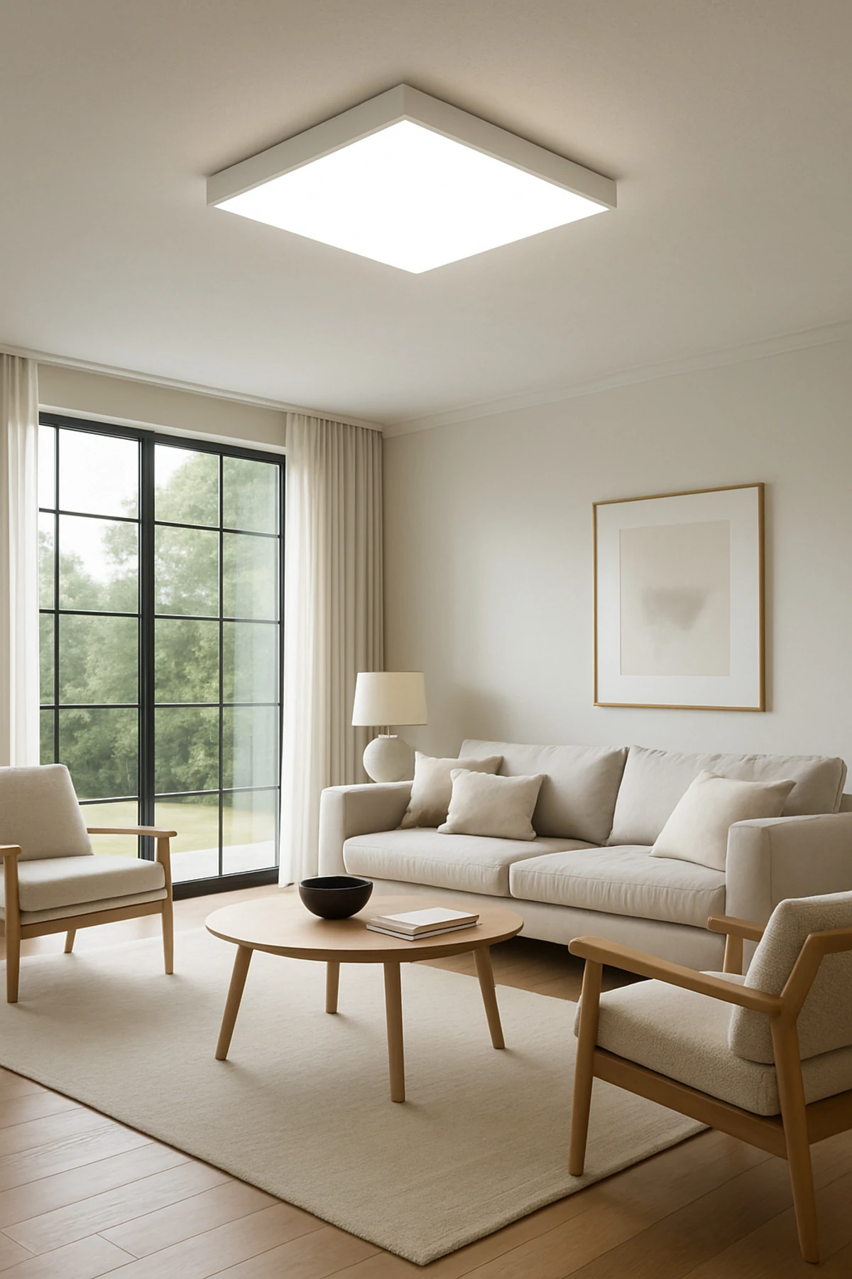 Tavana Sıfır Kare Led Panel Lamba Glop Aplik Armatür Avize Gün Işığı Renk Koridor Balkon Hol 16x16