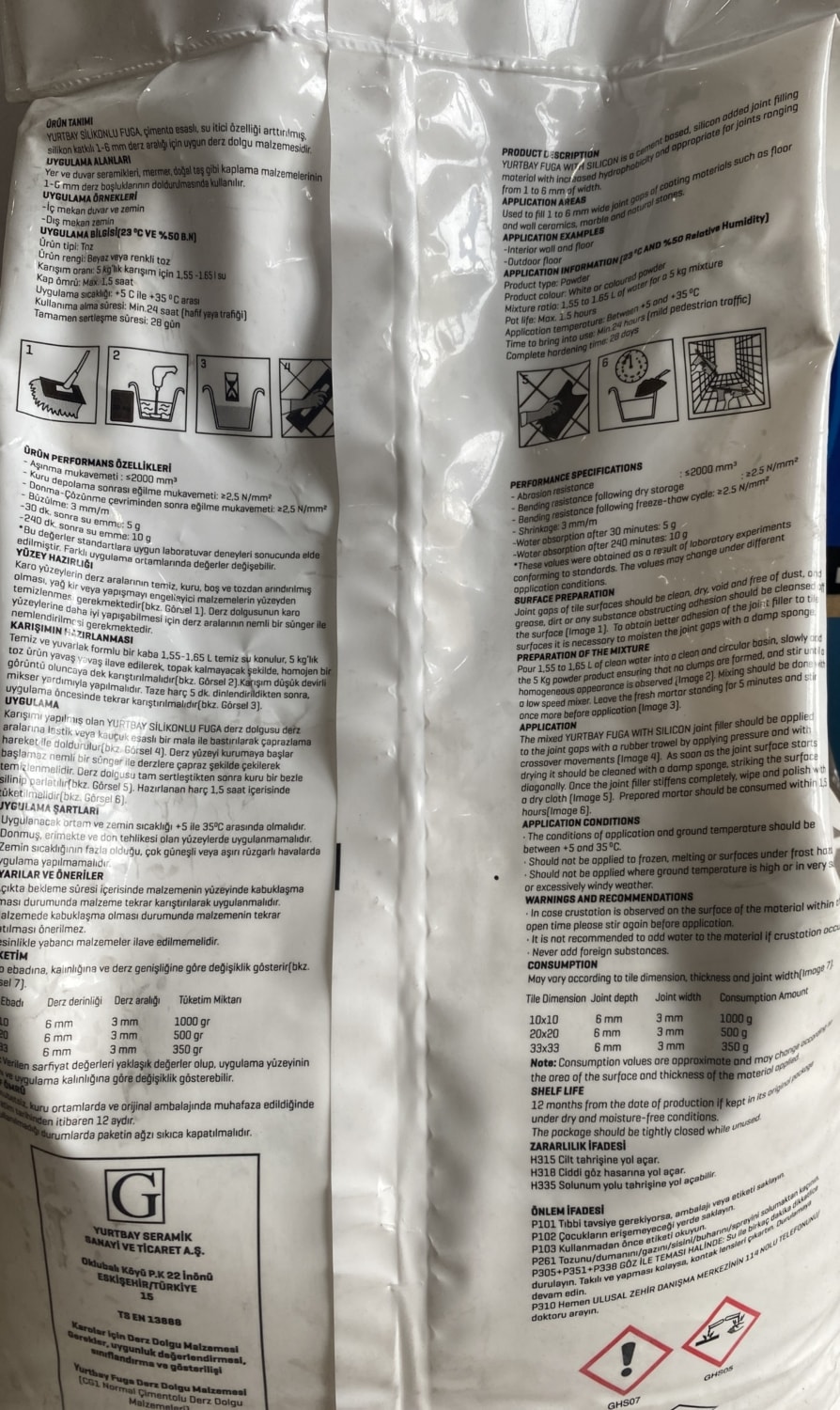 Silikonlu Derz Dolgu (Fuga)