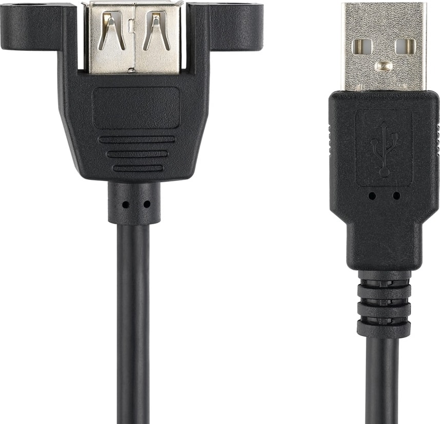 4884 USB Dişi Erkek Panel Tipi Data Uzatma Kablosu 0.3m 30CM