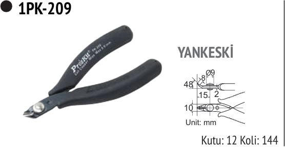 Prolink 1PK-209 Eğik Ağızlı Yan Keski