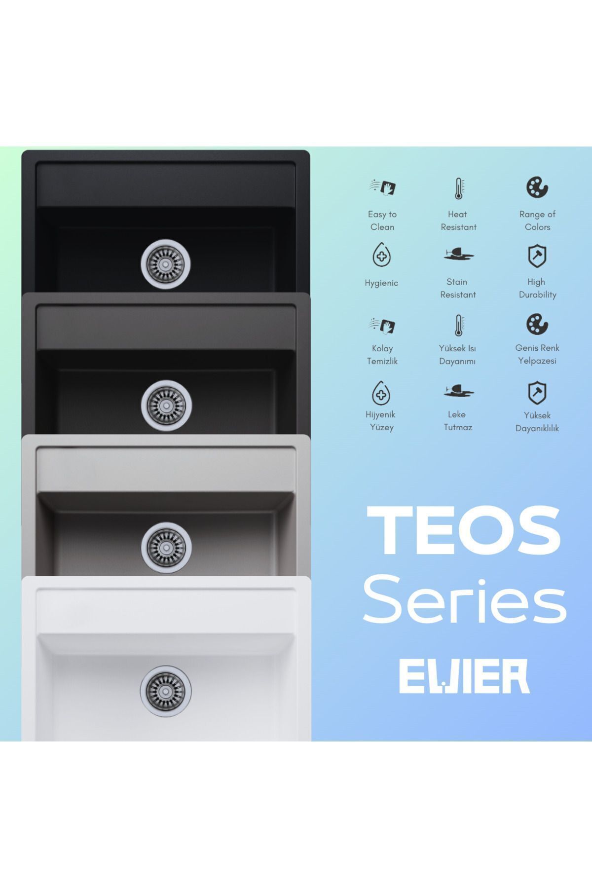 Granit Evye TEOS Series Antrasite (ANTRASİT)