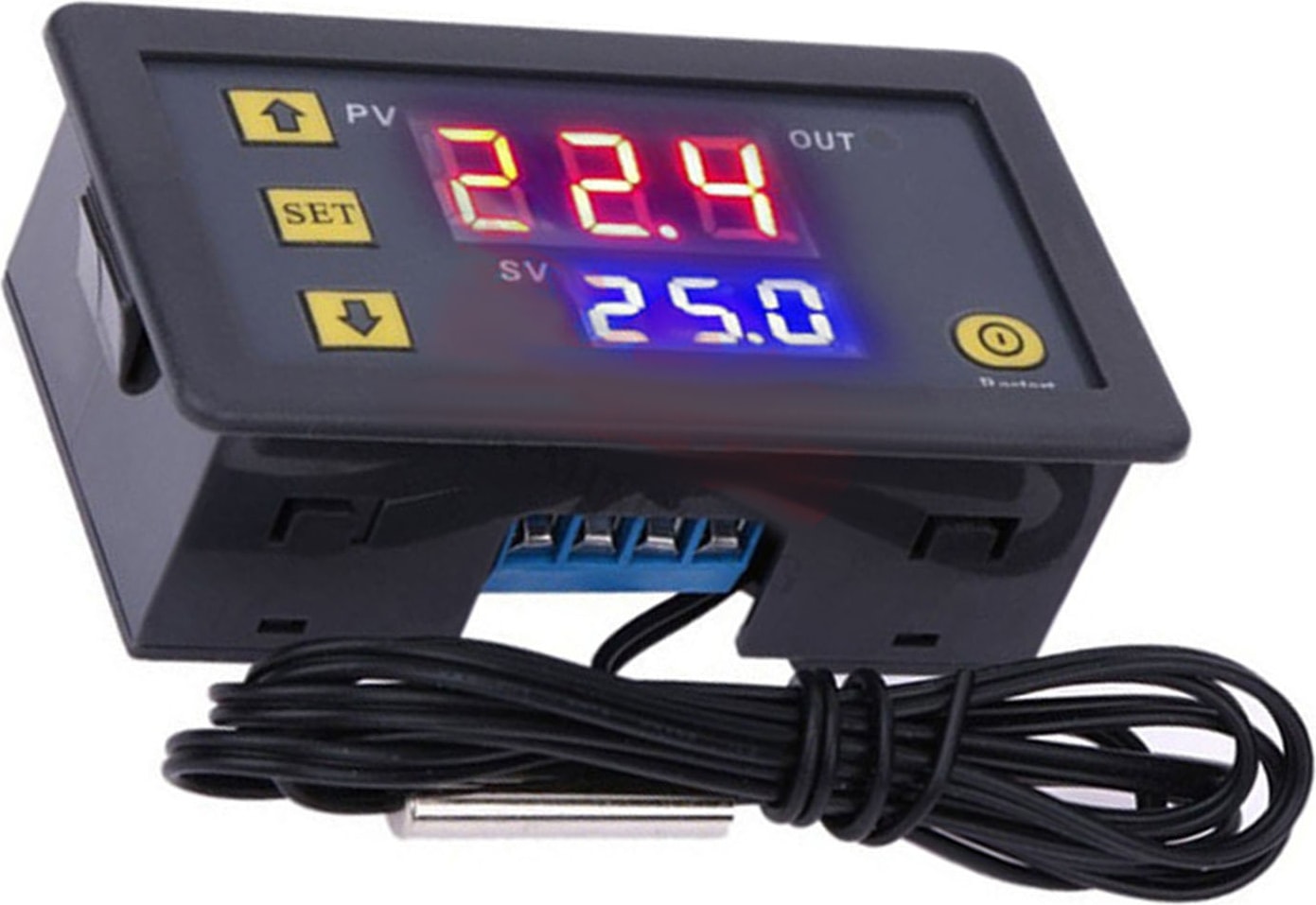 Su Geçirmez Problu Sıcaklık Kontrol Modülü Yüksek Doğruluklu Dijital Ekran Termostat Anahtarı ‑50‑110℃ 110‑220V (Yurt Dışından)