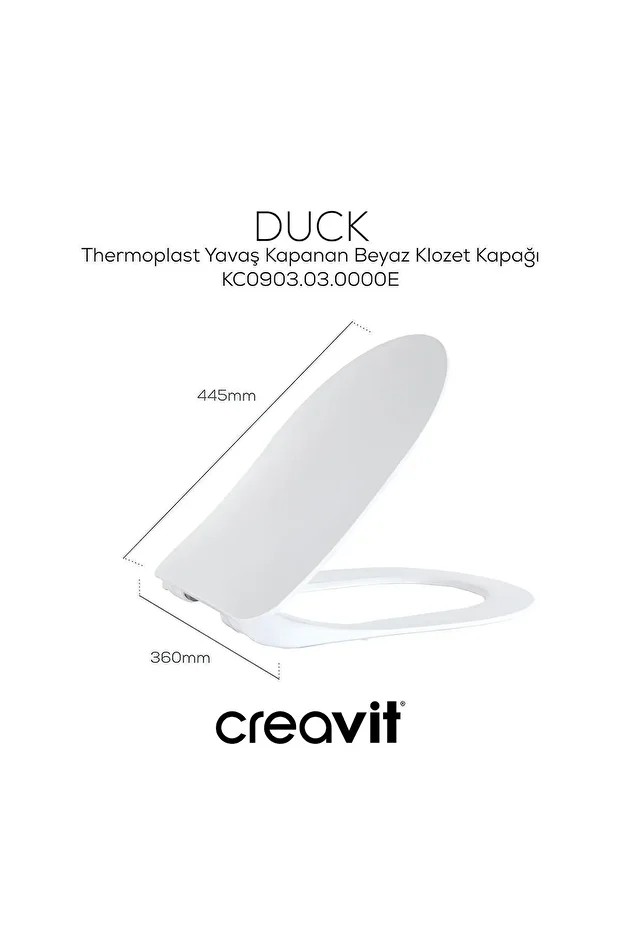 Terra Asma Klozet & Duck Termoplast Yavaş Kapanan Kapak Set