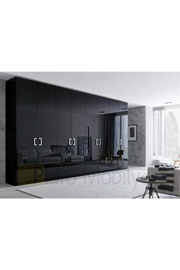 1m2 30x30 Cm (11 ADET) Kendinden Yapışkanlı Shıny Düz Siyah Parlak Duvar Ofis Mutfak Karosu Paneli