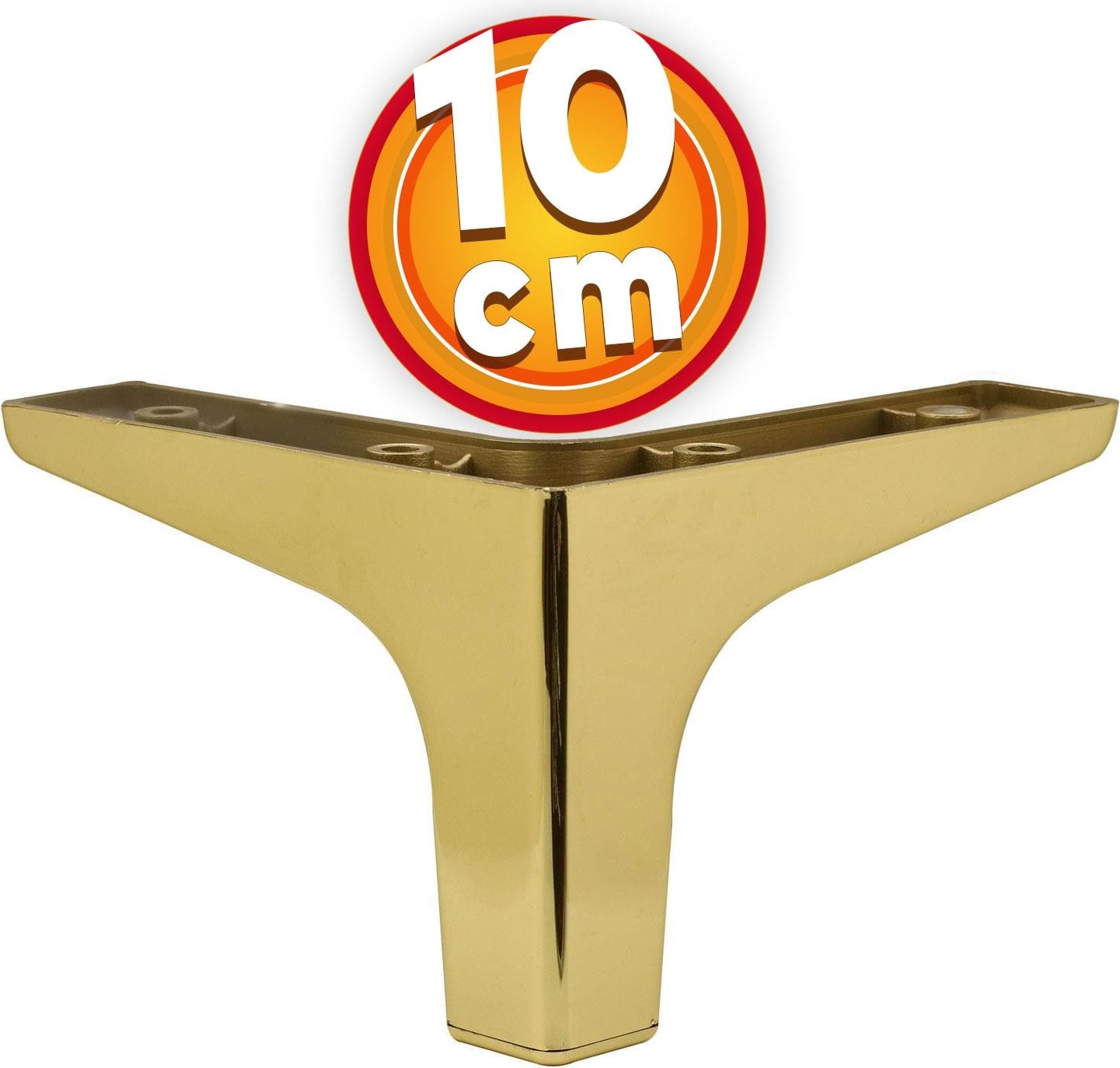 Lüks Mobilya Kanepe Sehpa Tv Ünitesi Koltuk Ayağı 10 cm Altın Gold Baza Ayak