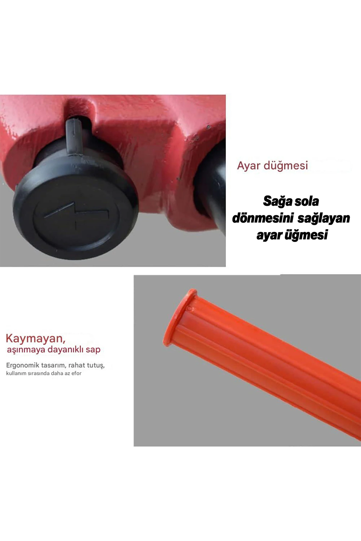 Manuel Diş Açma Pafta Kafası Tutucu 11/4" Boru Yedek Kolu Uzun Sap Çek Çevir Bırak Sağa Sola Dönerli