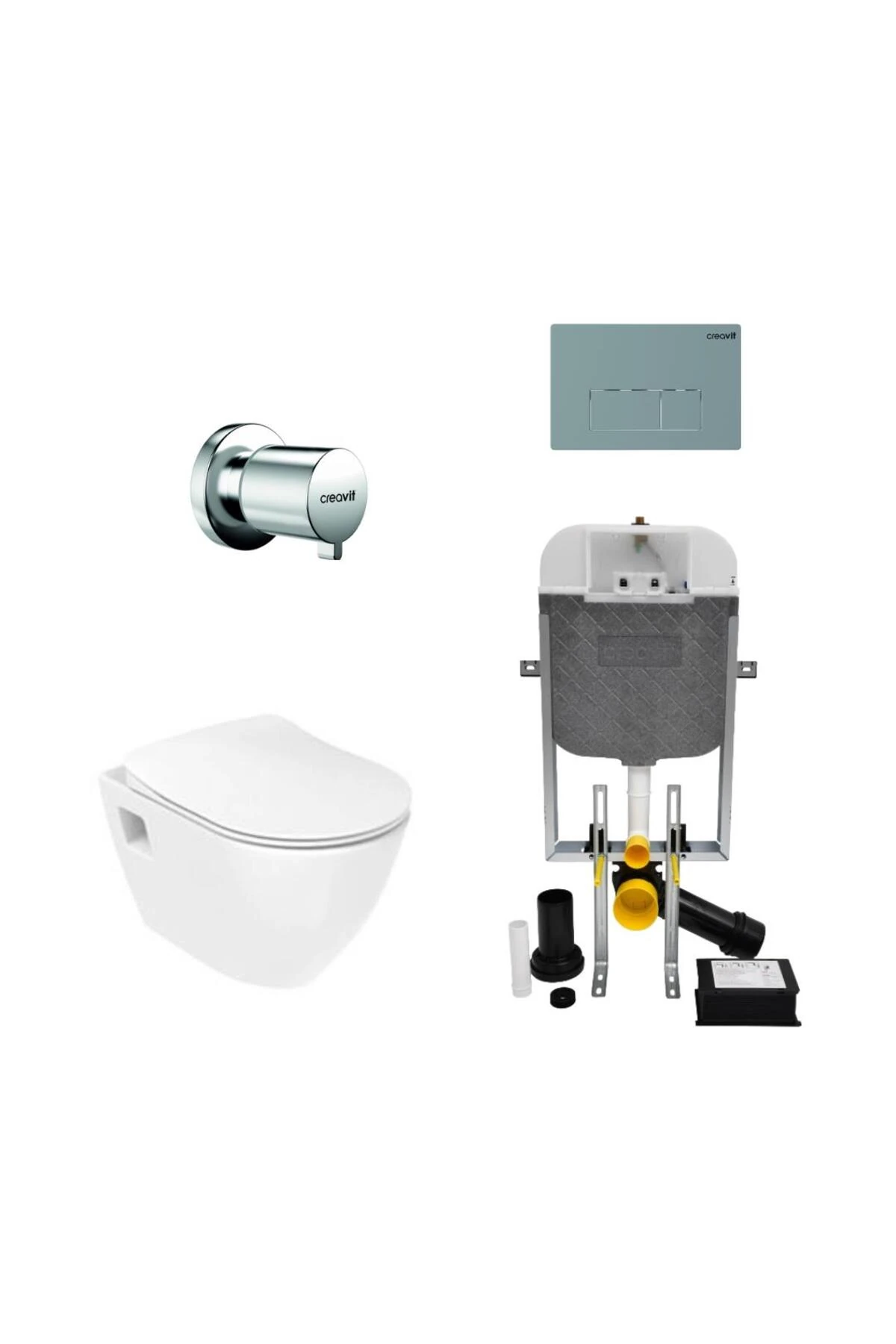 Terra Asma Klozet ve Gömme Rezervuar Seti