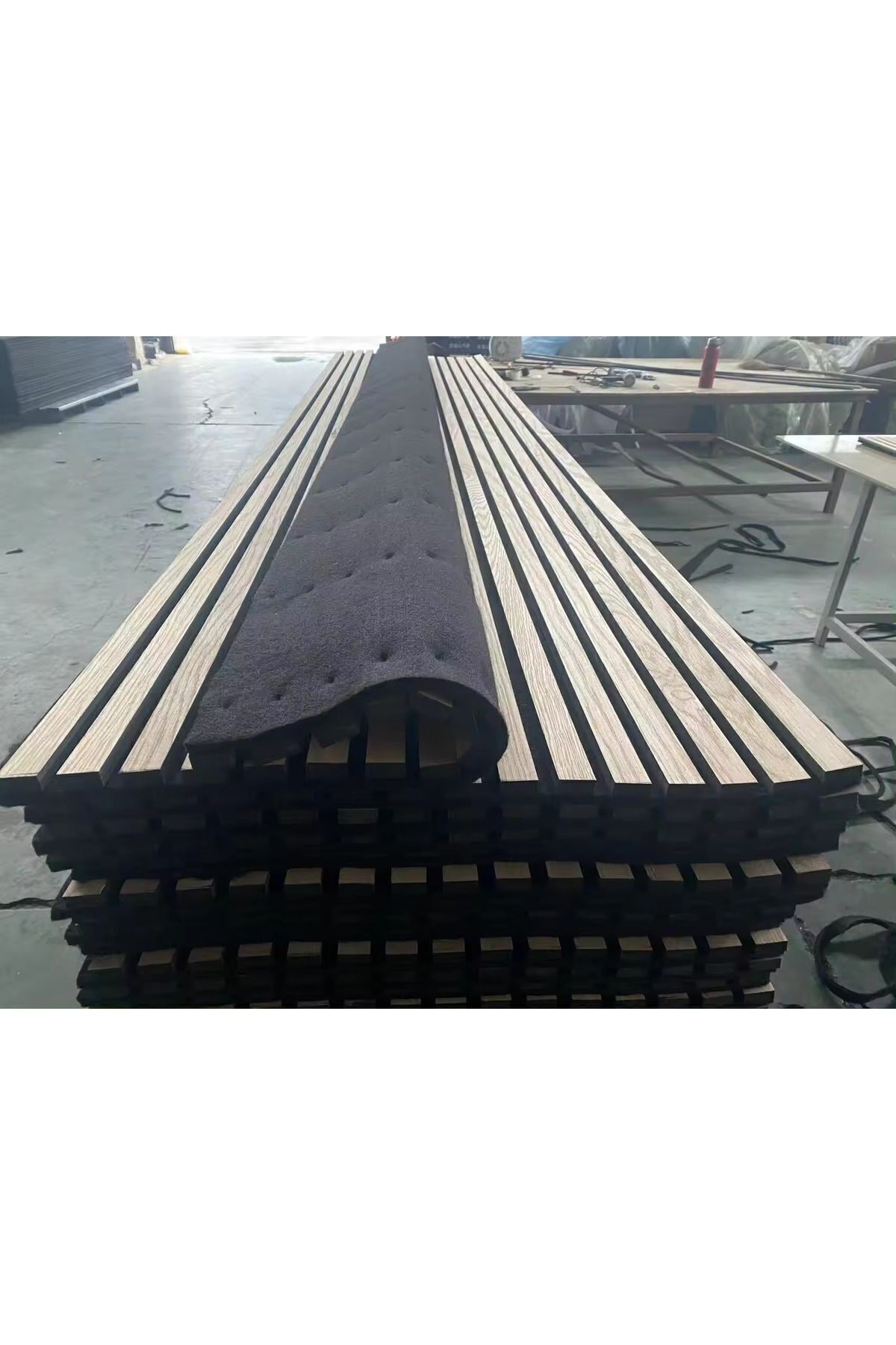 Safir 60x245 Cm Meşe Renk Akustik Ahşap Duvar Paneli