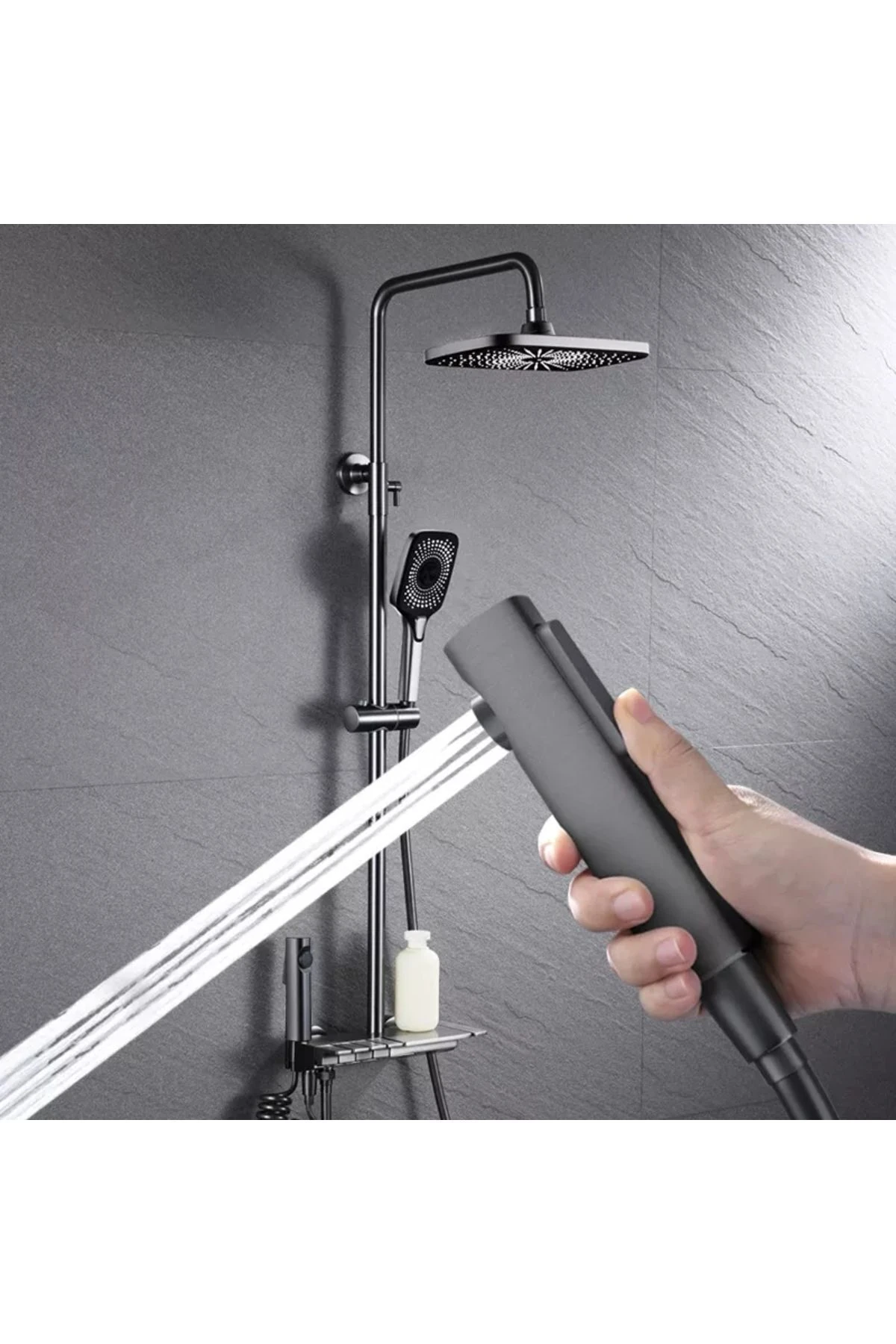 Piyano Robot Duş Seti Yağmur Tepe Banyo