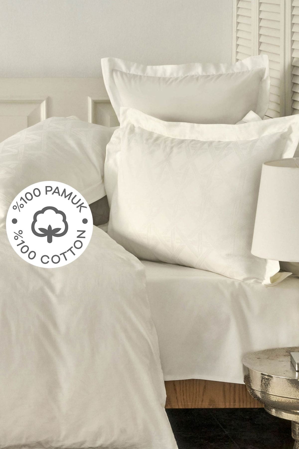 White Colletion Santino %100 Pamuk Çift Kişilik Nevresim Takımı