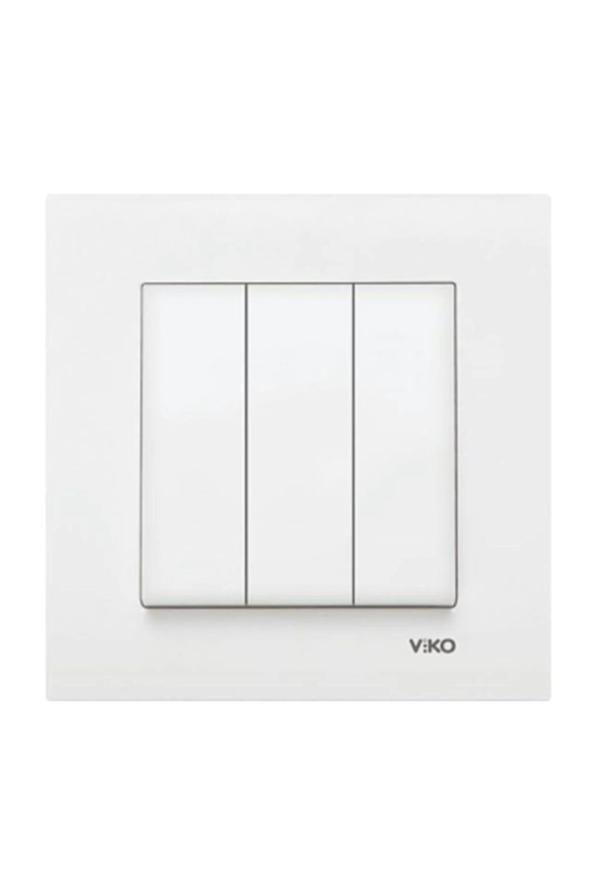 Viko 90967068 - Karre Üçlü Anahtar Beyaz Çerçeveli