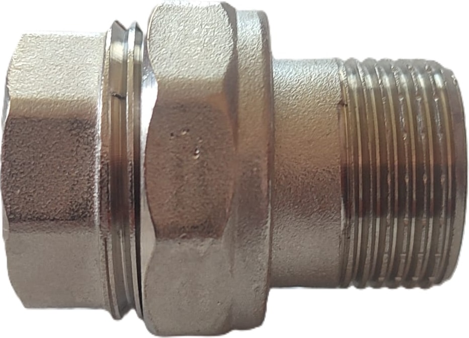 3/4" DN20 Krom Dişli Düz Rakor (Dişi/erkek) - Threaded Union Straight (F/m)