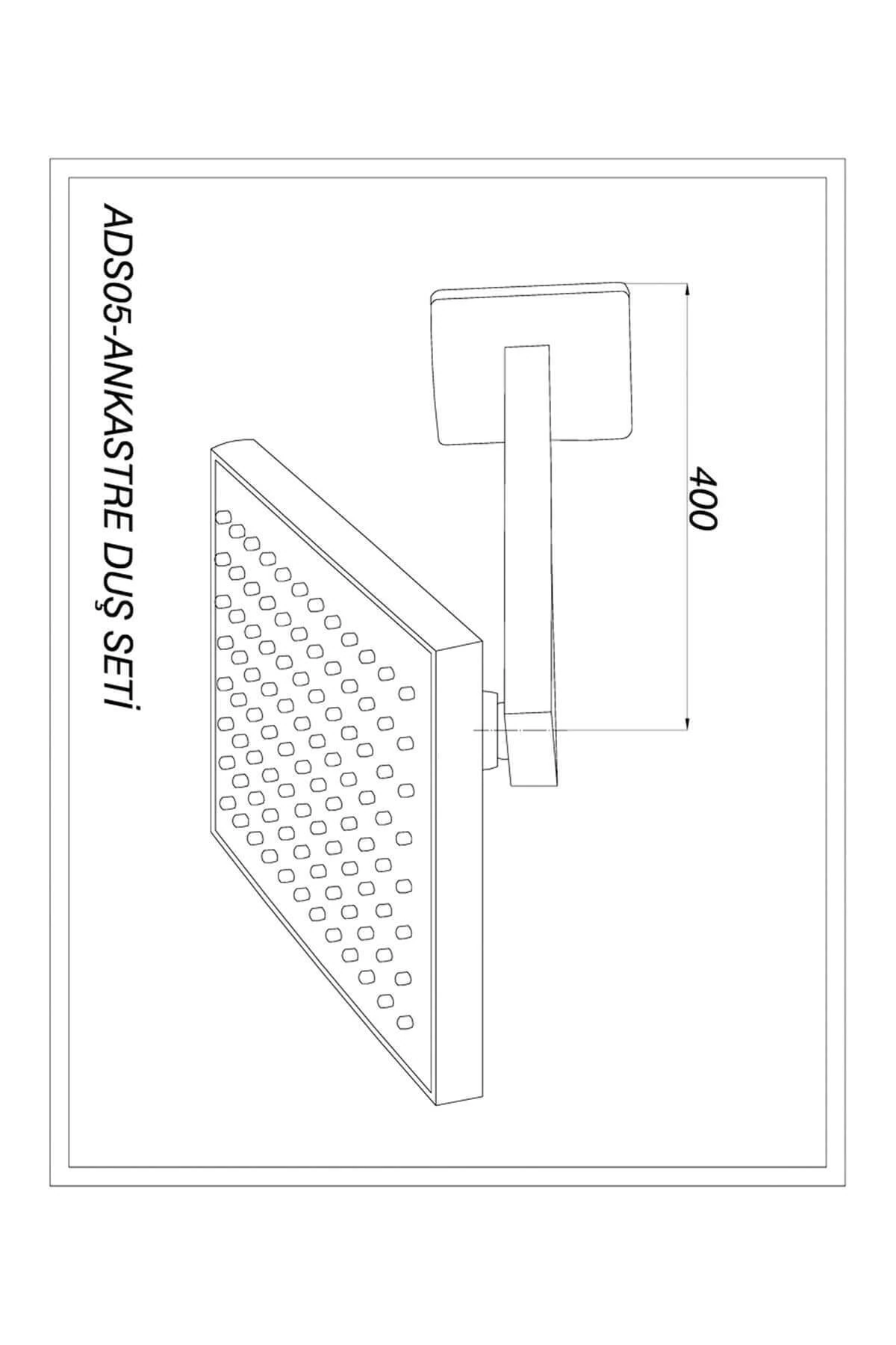 Ankastre Duş Başlığı Ads05