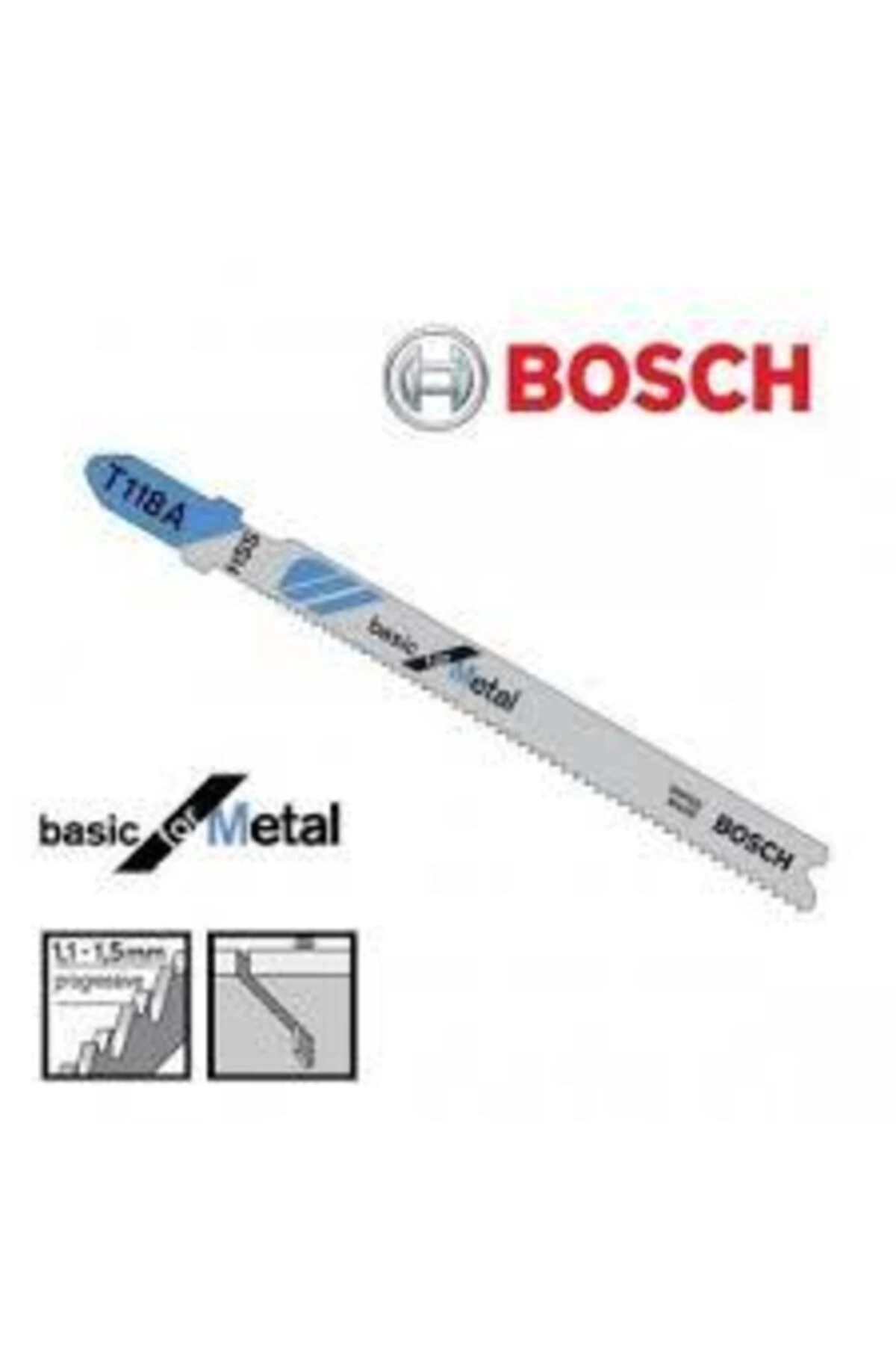 T118a Metal Dekupaj Testere Bıçağı Yedeği Ağzı 1 Adet