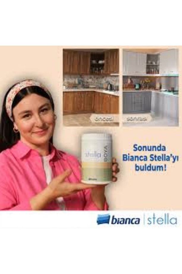 BİANCA STELLA SU BAZLI SAF AKRİLİK YENİ NESİL DÖNÜŞÜM BOYASI 1 lt RAL-9016