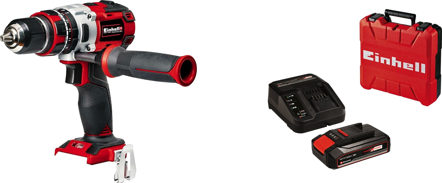 EİNHELL Te-Cd 18 Li-I Bl Kömürsüz Darbeli Matkap + 18V 2.5 Ah Kit Çantalı Set