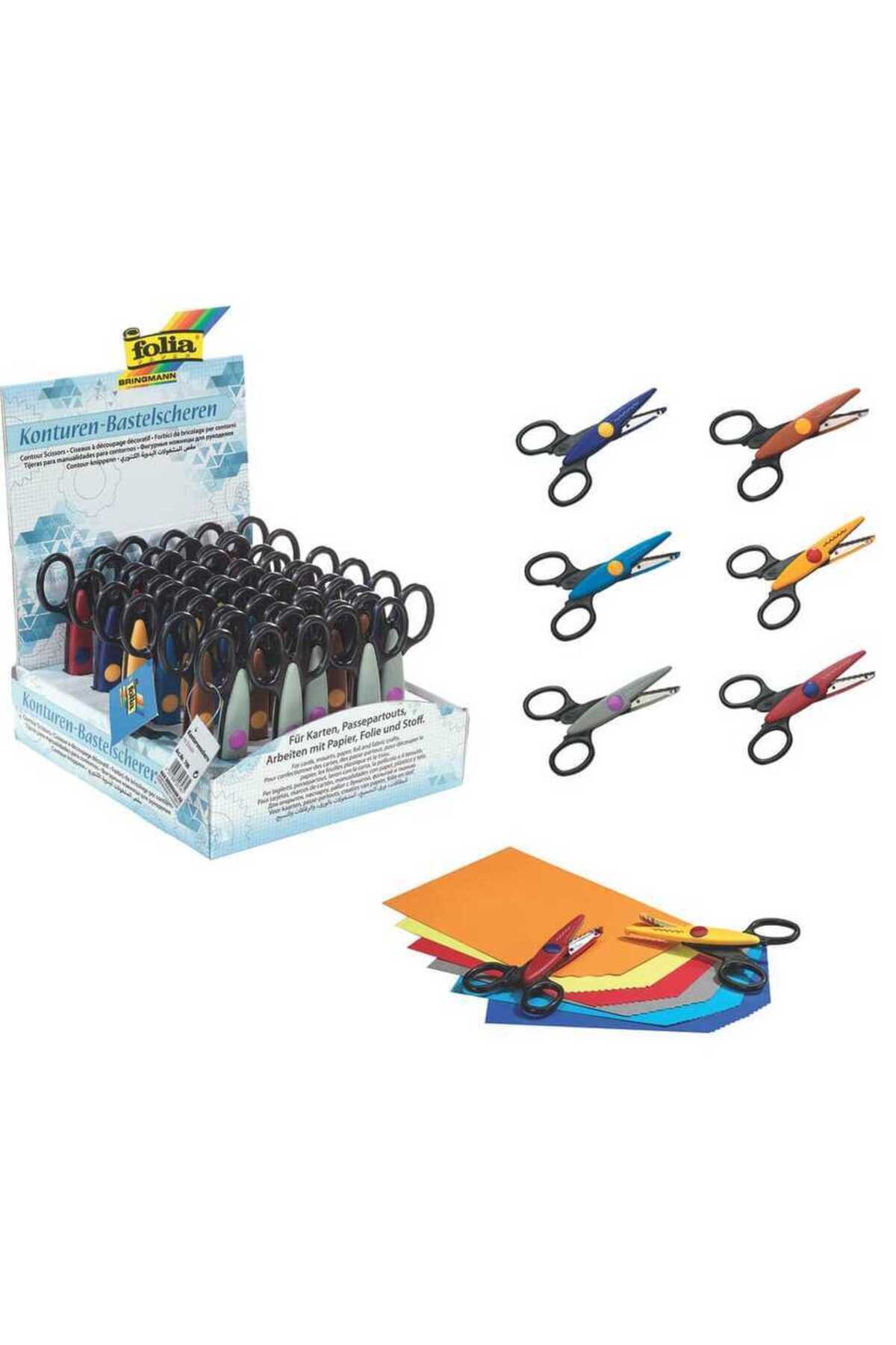 3d Zigzag Makas 6 Desen Stant 30 Adet