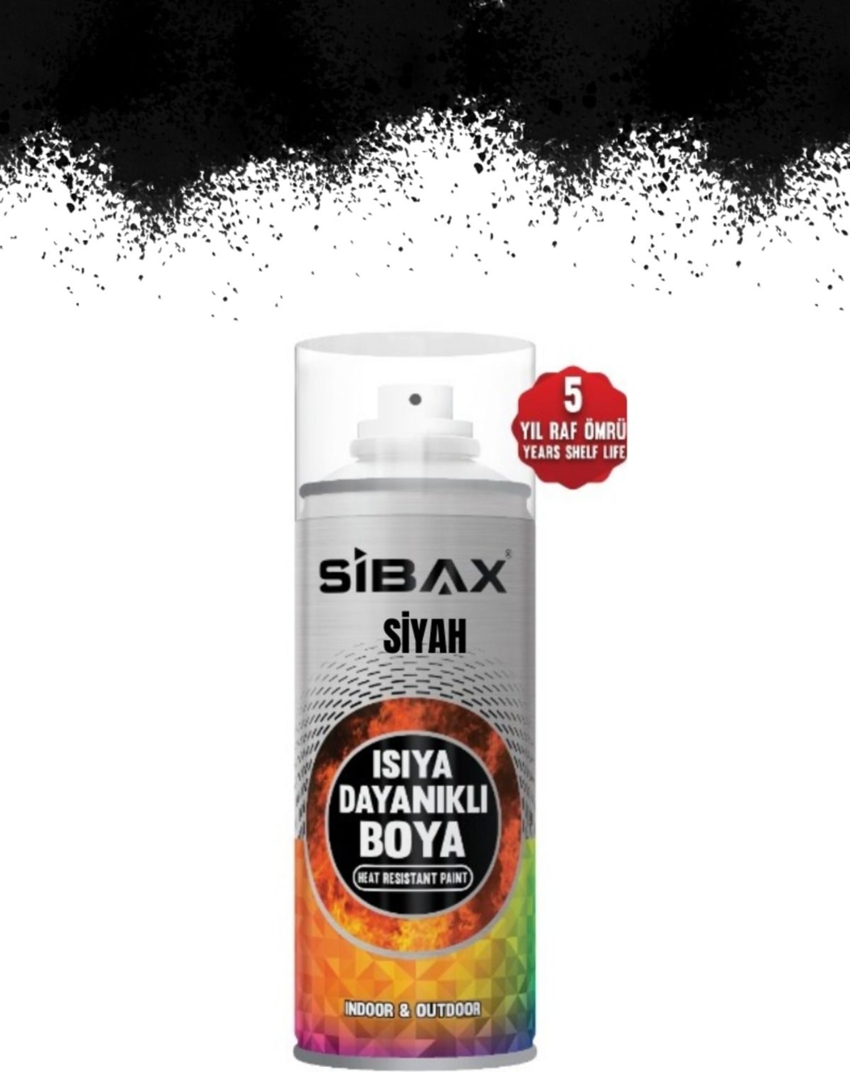 Isıya Dayanıklı Sprey Boya Siyah 400 ml (300°C-650°C)
