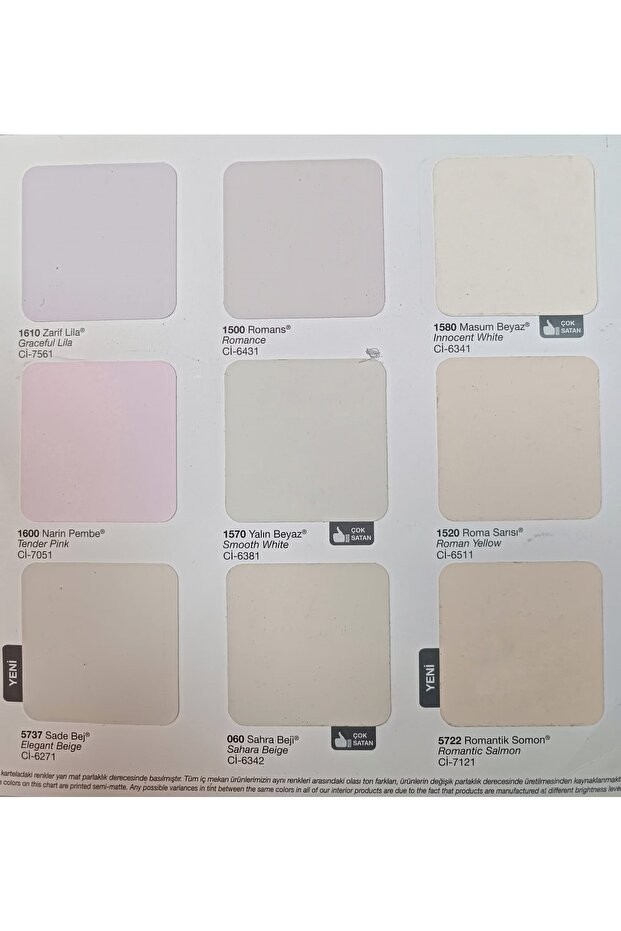 Silinebilir Matplast Extra Iç Cephe Boyası 2.5 Lt