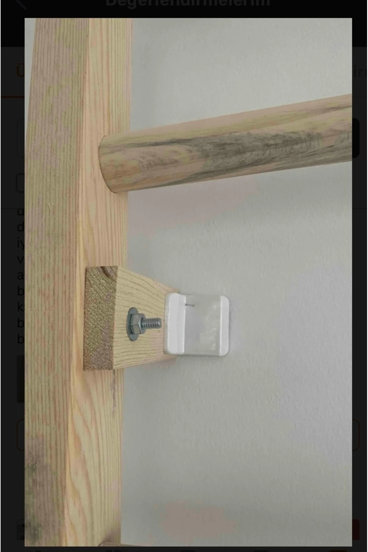 Eşsiz Wood (54*200) Ekonomik Dogal Ahşap Fızık Tedavi Barı Tırmanma Merdiveni Egzersiz Barıjimlastik