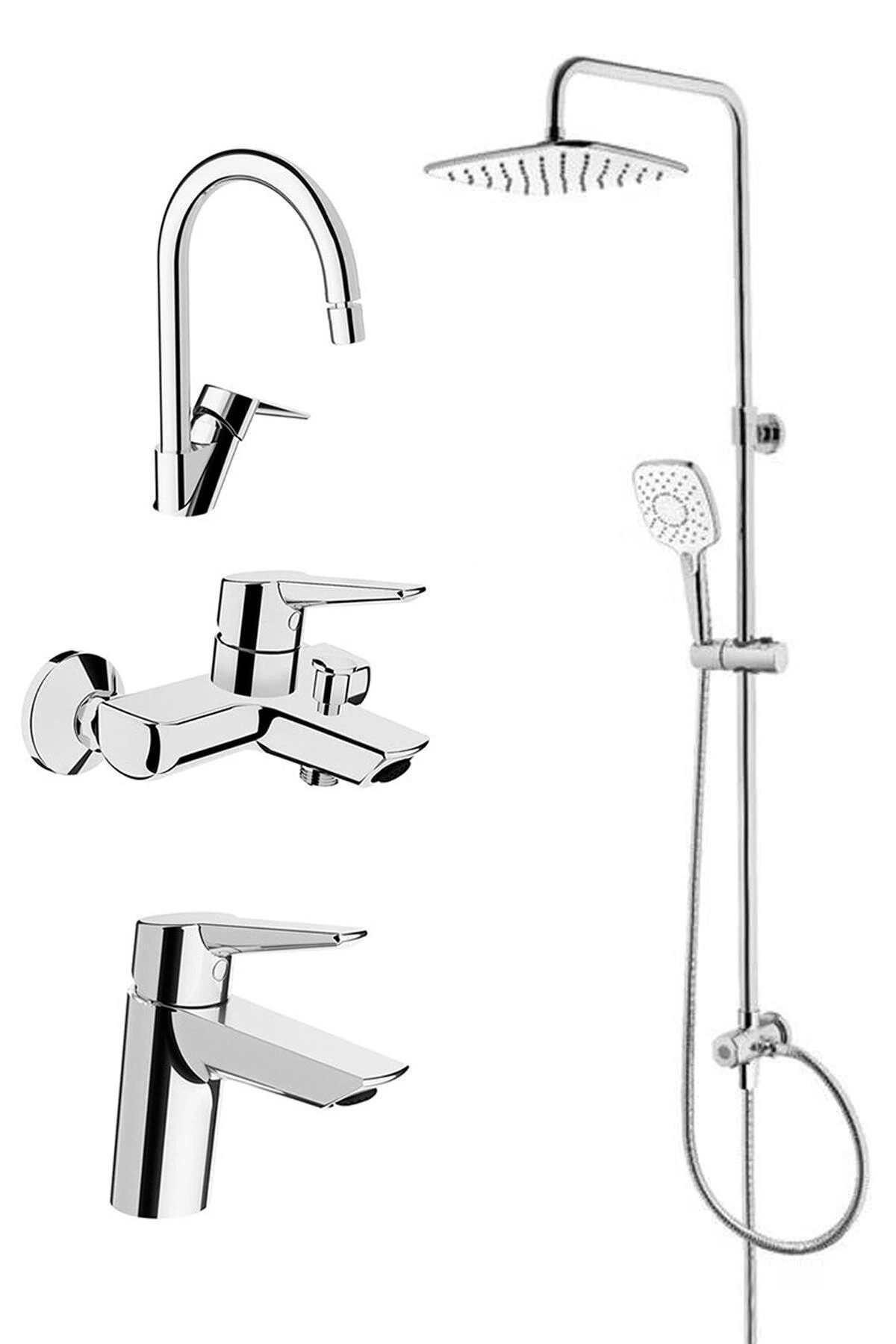 Solid S Batarya Seti, Punto Plus 3s Tepe Duş Takımı A45739